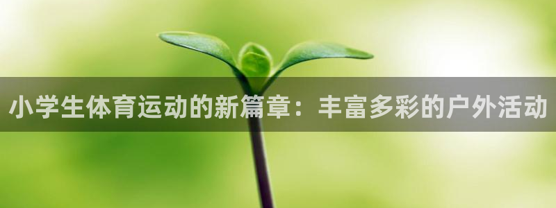 米兰体育官网下载娱乐:小学生体育运动的新篇章:丰富多彩的户外